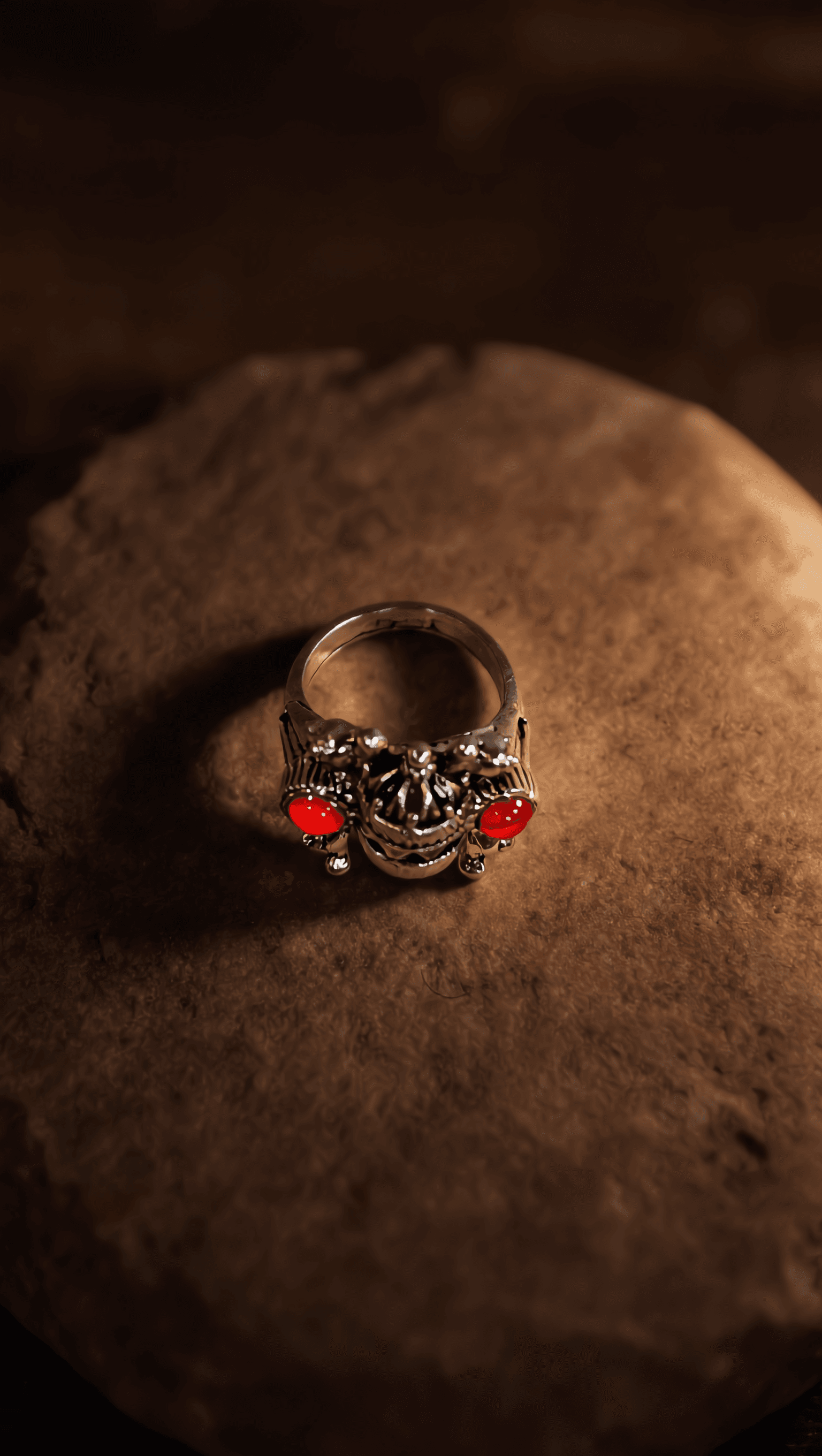 Bague Kabyle Corail Rouge | Émail Multicolore | Statement